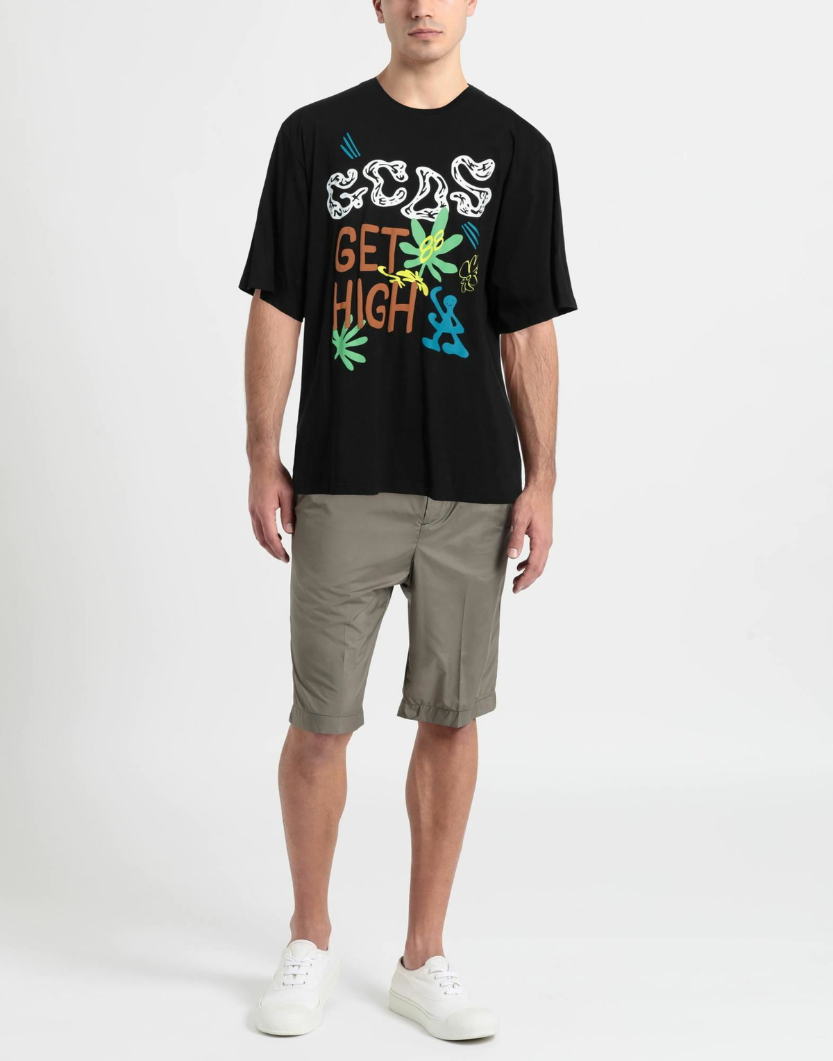 Gcds Mens T-shirt in Black