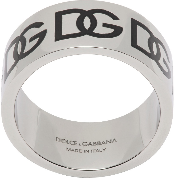 Photo: Dolce & Gabbana Silver Logo Ring