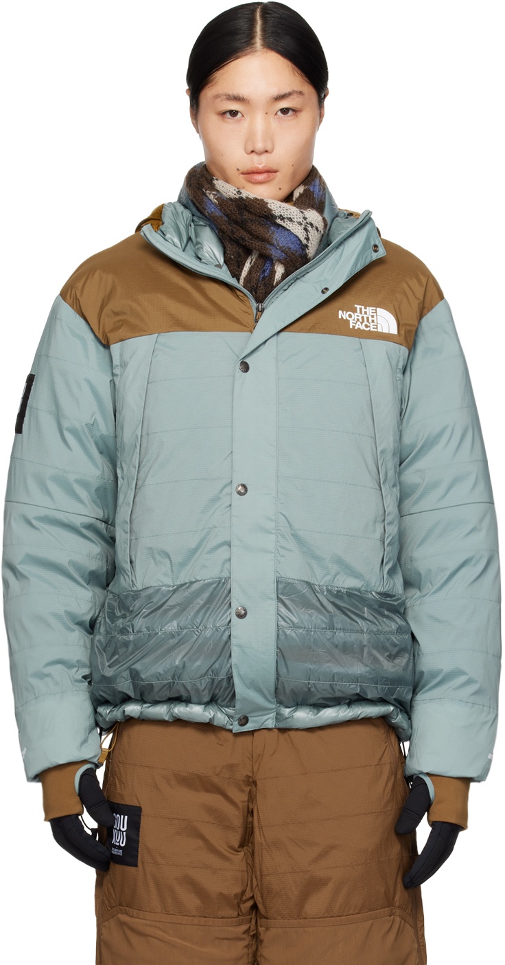 Navy Nupste detachable-sleeve quilted down coat, The North Face x  Undercover