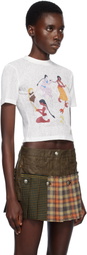 Andersson Bell White Hair Braid Circle Ringer T-shirt