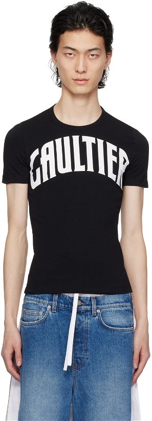 Photo: Jean Paul Gaultier Black 'The Gaultier' T-Shirt
