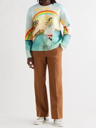CASABLANCA - Printed Merino Wool and Cashmere-Blend Sweater - Multi