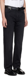 Givenchy Black Couture Seam Straight Fit Shadow Washed Jeans