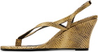 Gimaguas Beige Wedge Heeled Sandals
