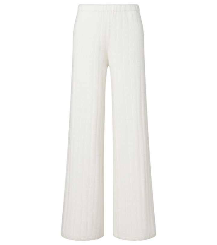 Photo: Lisa Yang Shannen cotton and cashmere wide-leg pants