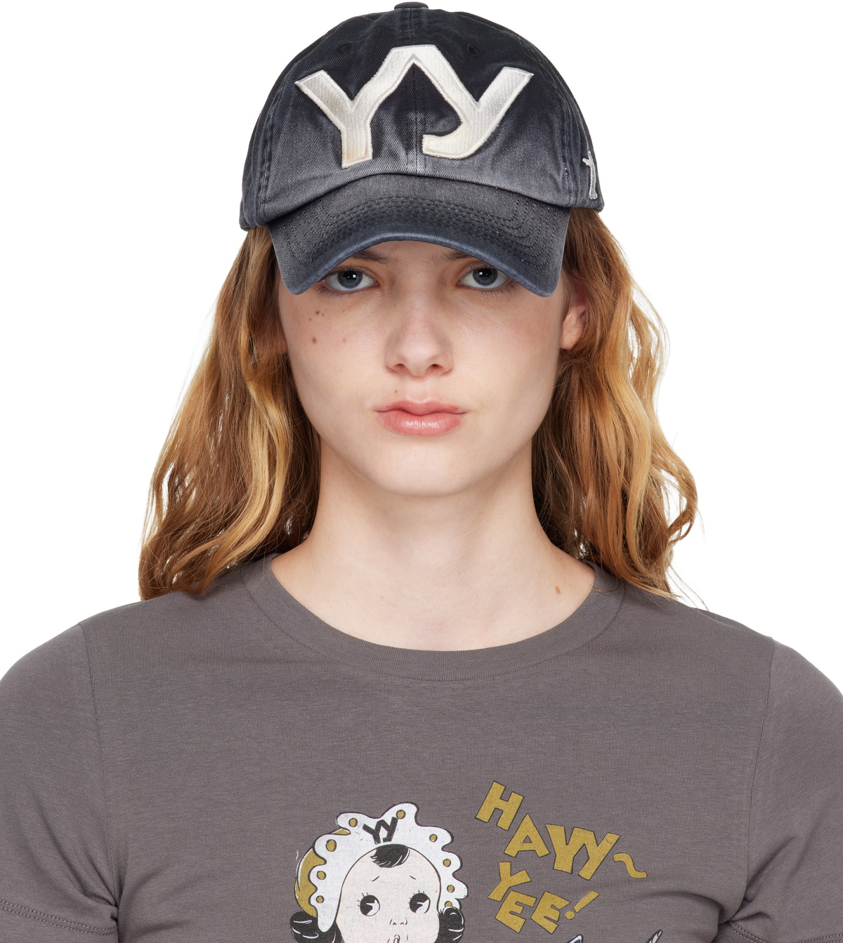 OPEN YY Women's Camo Ball Cap in Khaki OPEN YY