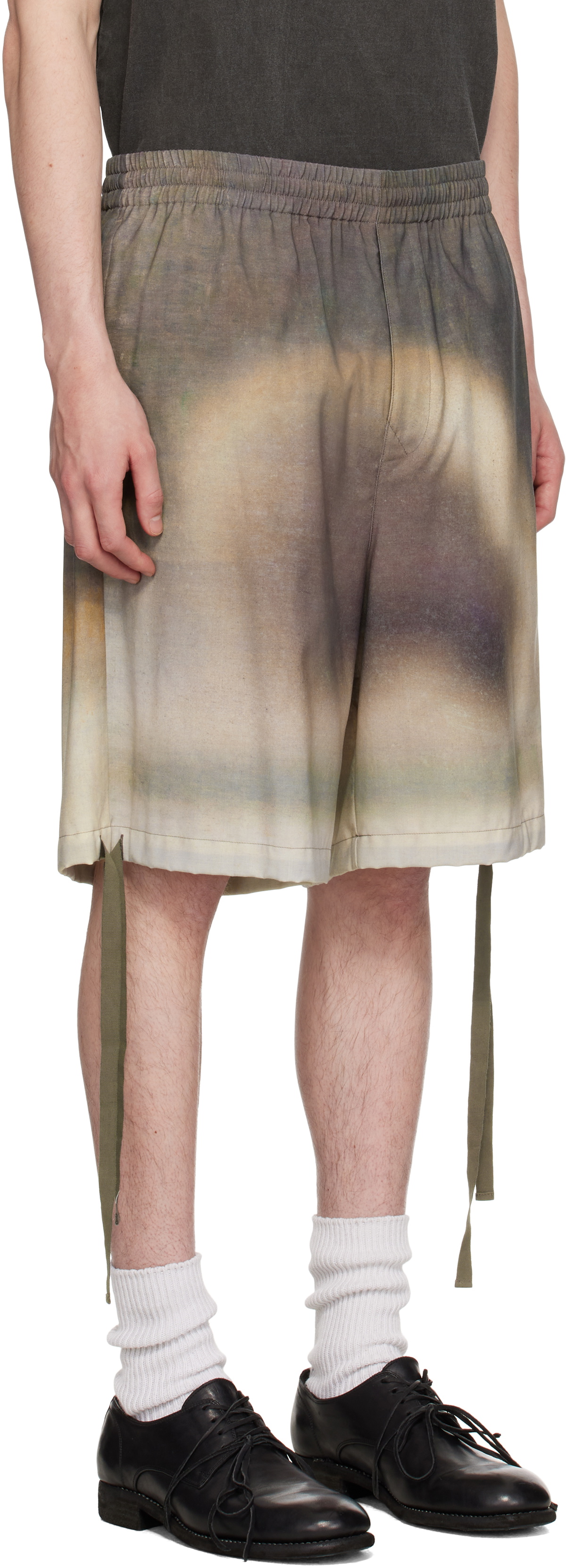 UNDERCOVER Brown & Gray UC1E4509 Shorts