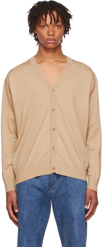 Photo: AURALEE Beige Cotton Cardigan