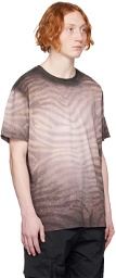 Balmain Gray Zebra T-Shirt