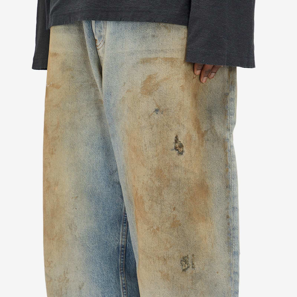 Acne Studios Men's 2023 Penicillin Wash Jeans in Mid Blue