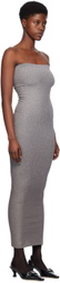 Wolford Silver Fading Shine Maxi Dress
