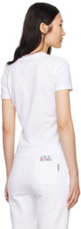 Moschino White Puzzle Bobble T-Shirt