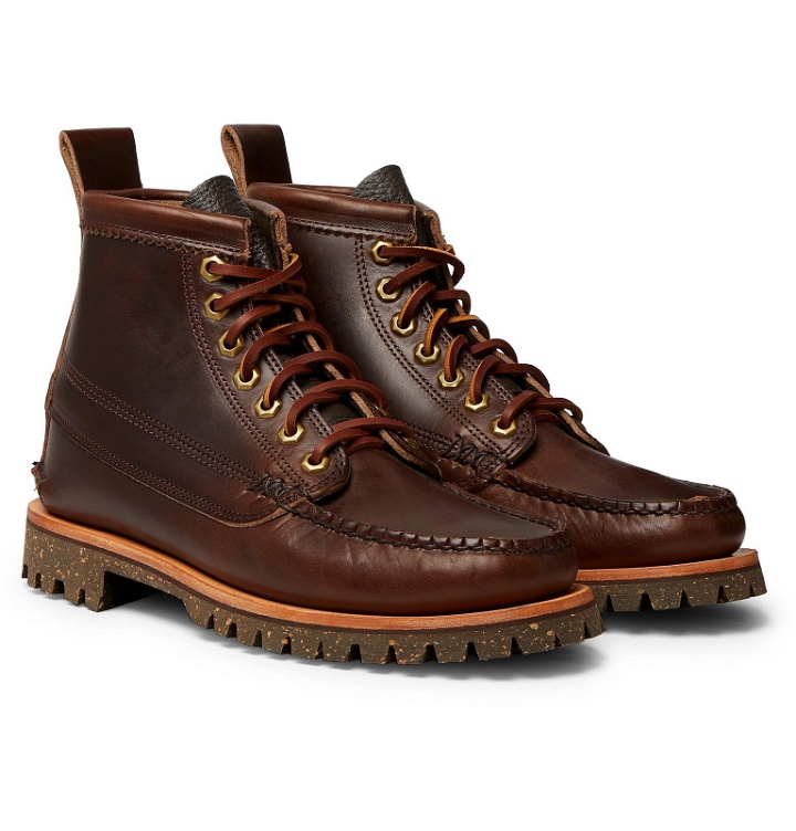 Photo: Yuketen - Angler Leather Boots - Brown