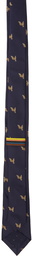 Paul Smith Navy Silk Homer Tie