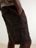 James Perse - Straight-Leg Stretch Cotton-Poplin Shorts - Brown