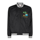 MC2 Saint Barth Man Black Jacket With Saint Barth Island Embroidery