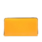 Comme des Garçons SA0111SF Super Fluo Zip Wallet in Light Orange