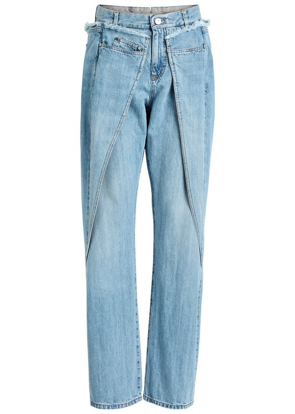Photo: Bettter Wrap Panelled Straight-leg Jeans Denim