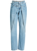 Bettter Wrap Panelled Straight-leg Jeans Denim