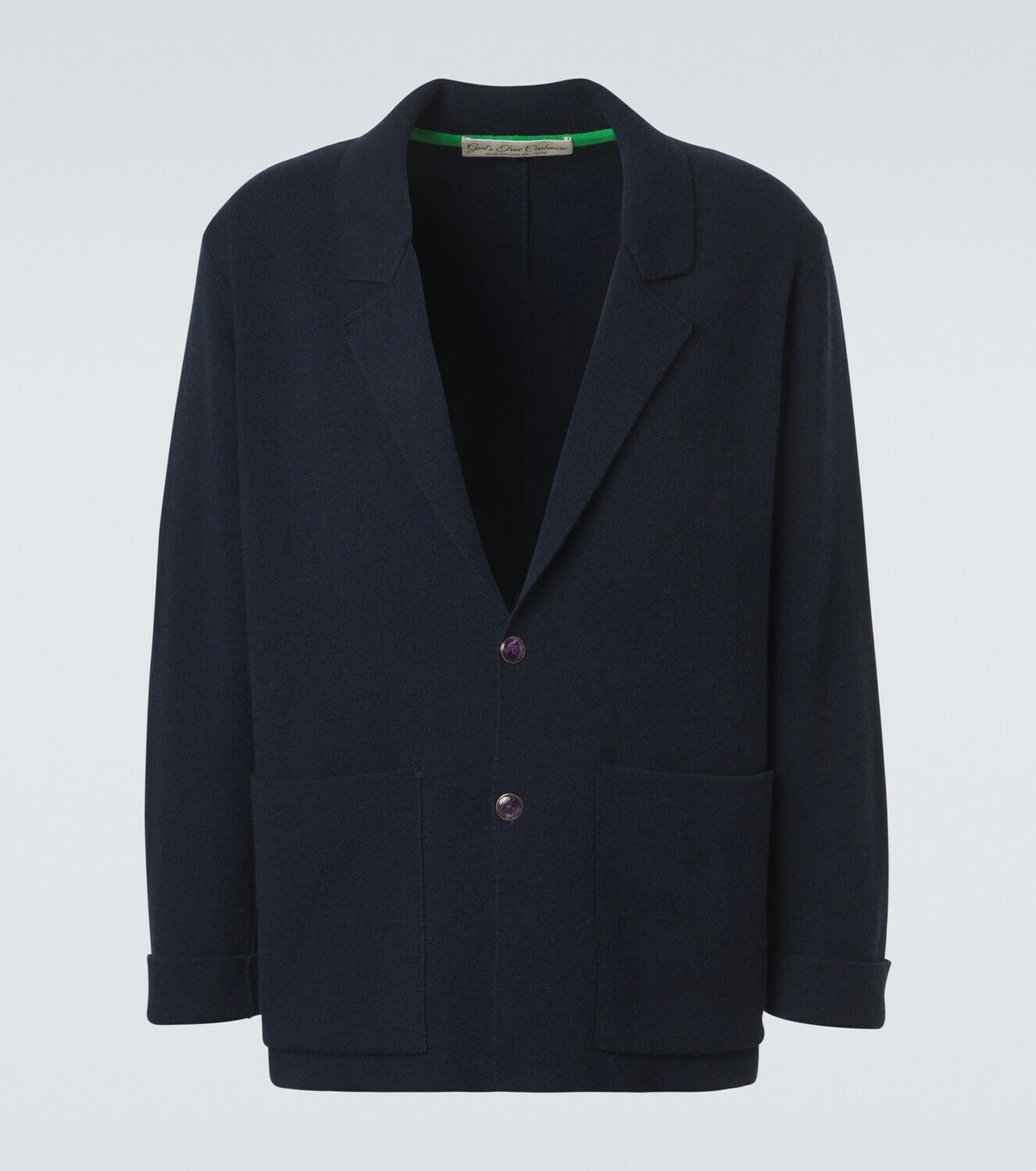 God's True Cashmere Cashmere blazer with amethyst