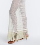 Taller Marmo New Mexico fringed cotton maxi dress