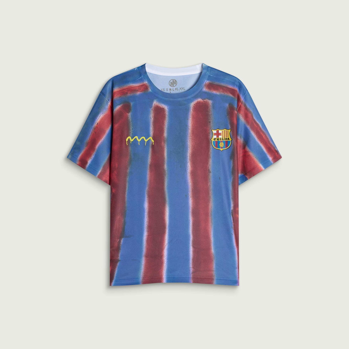 Navinder Nangla Barsuh Jersey in Red/Blue/Yellow