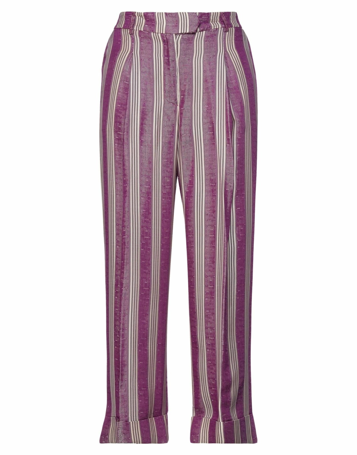 Manila Grace Womens Pants in Purple