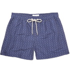 Atalaye - Bakaric Mid-Length Printed Swim Shorts - Blue