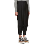 Stella McCartney Black Herringbone Pinstripe Trousers