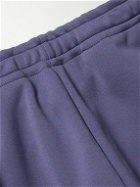 KAPITAL - Slim-Fit Flared Webbing-Trimmed Jersey Sweatpants - Purple