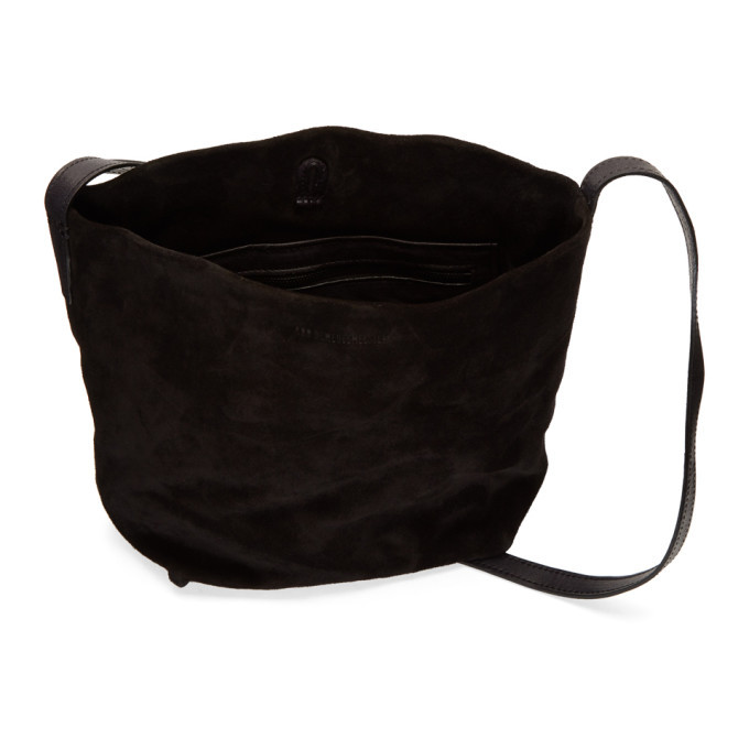Ann Demeulemeester Black Suede Shoulder Bag Ann Demeulemeester