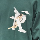 Represent Men's Storms In Heaven Crew Sweat in Racing Green