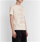 Raf Simons - Slim-Fit Printed Cotton-Jersey T-Shirt - Neutrals