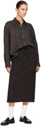 Dunst Gray Checked Flannel Shirt