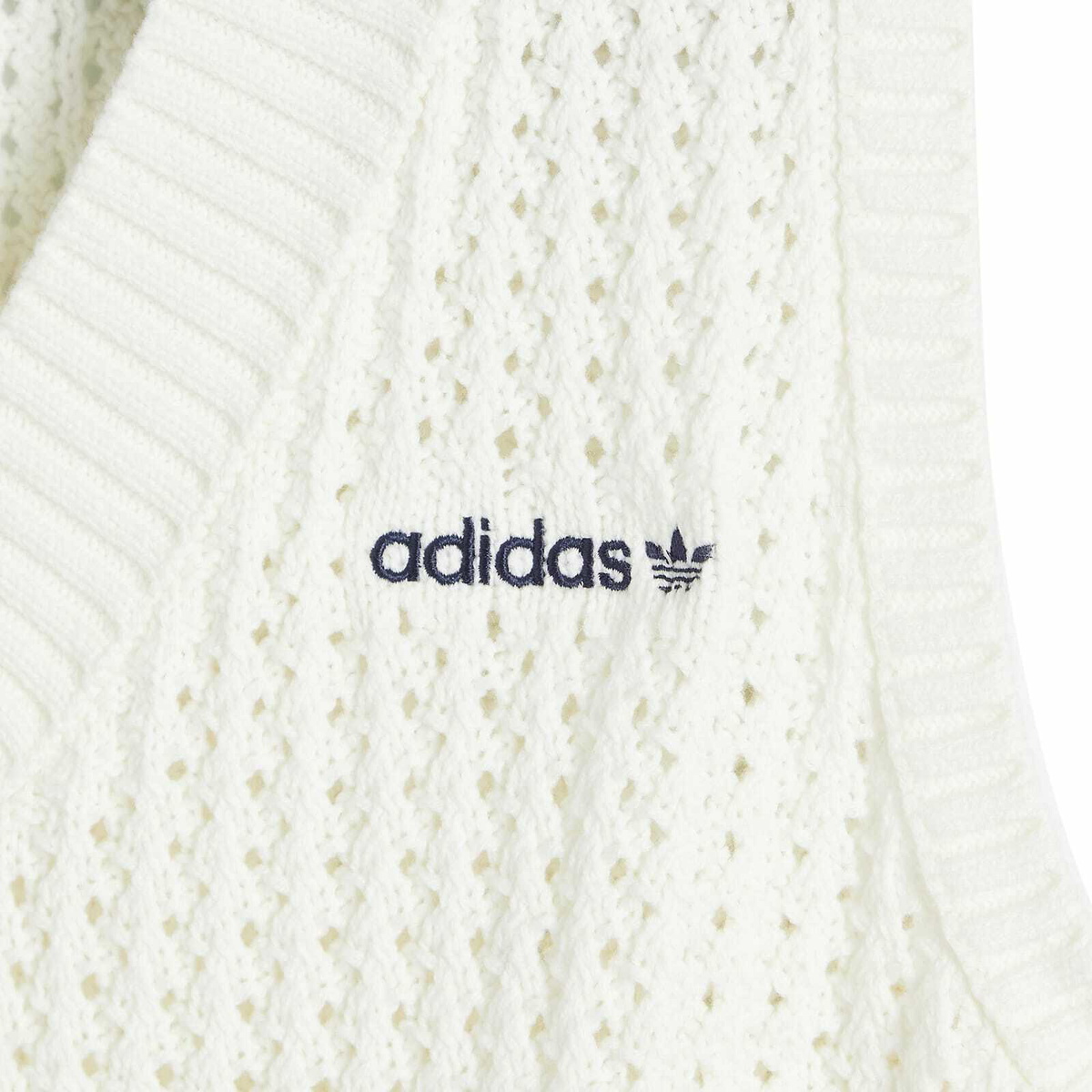 【Adidas コリア】 Loose Fit Knit Vest Adidas ORIGINALS WOMEN'S DISTRESSED KNIT GOLF/CASUAL LOOSE