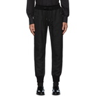 Dolce and Gabbana Black Jacquard Lounge Pants