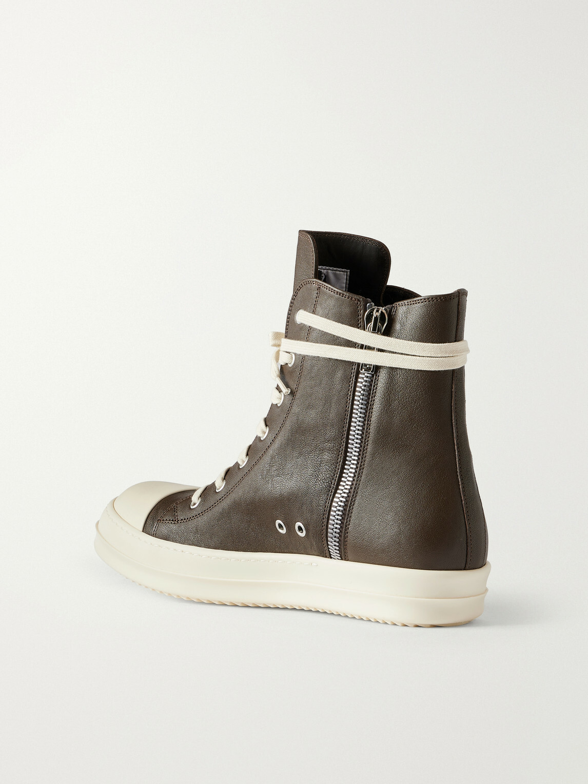 Rick Owens - Sneaks Leather Sneakers - Brown