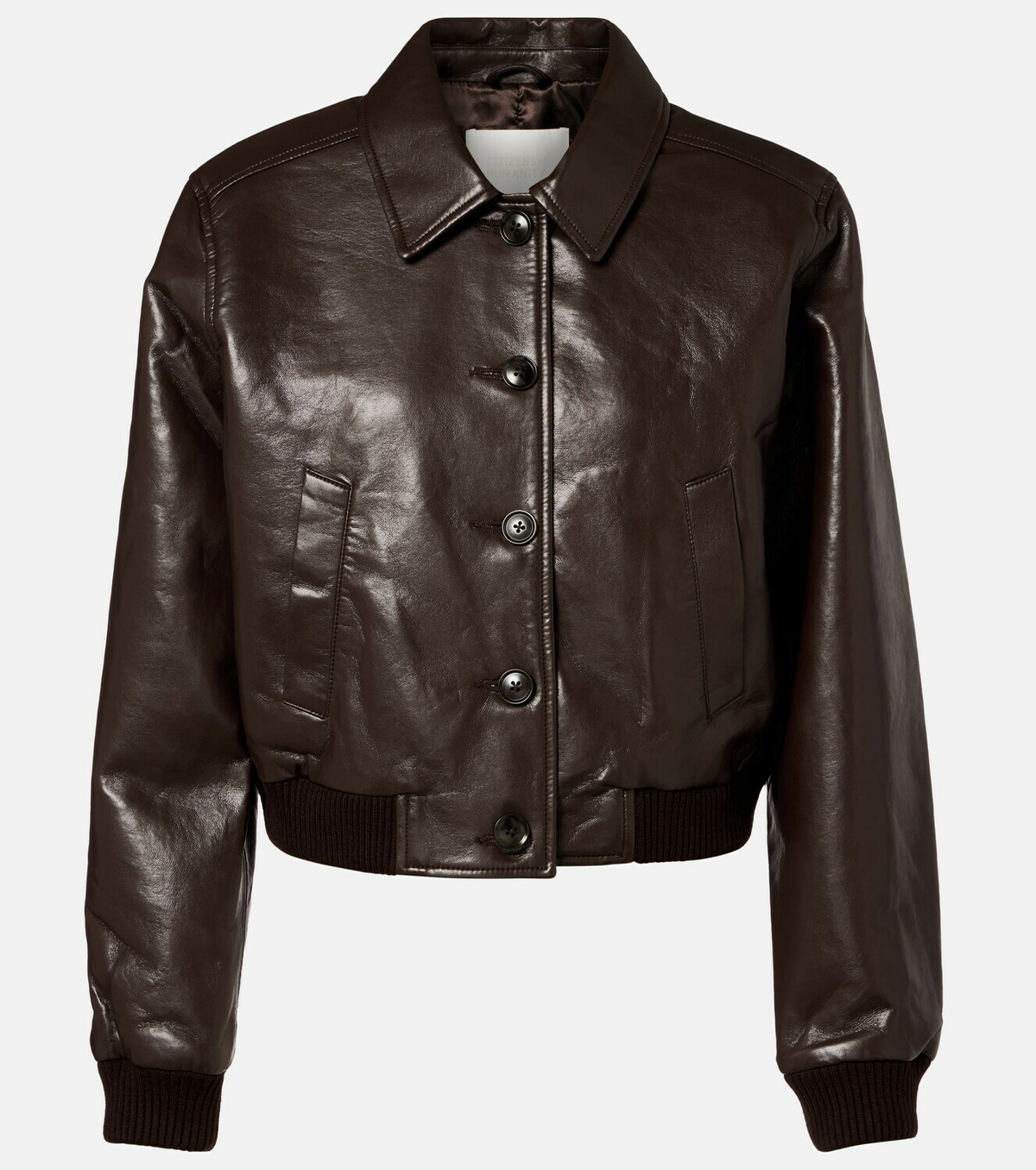 Citizens of Humanity Lola leather bomber jacket