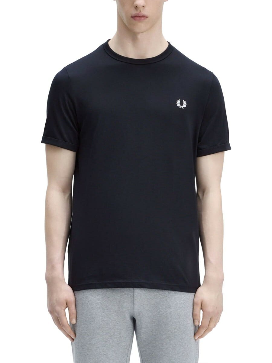 Fred Perry T-shirt With Logo Embroidery