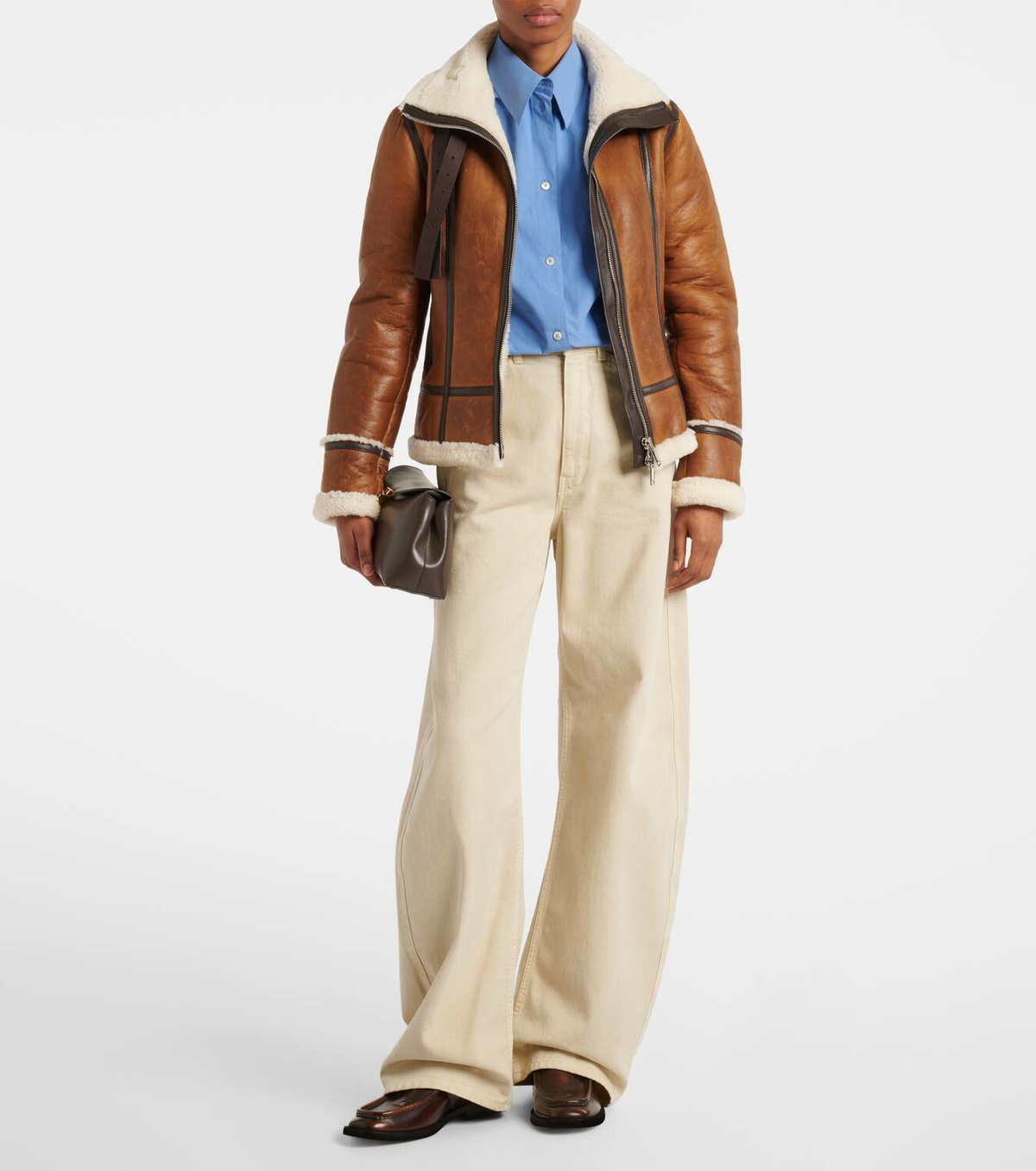 Proenza Schouler Arlo shearling-lined leather jacket
