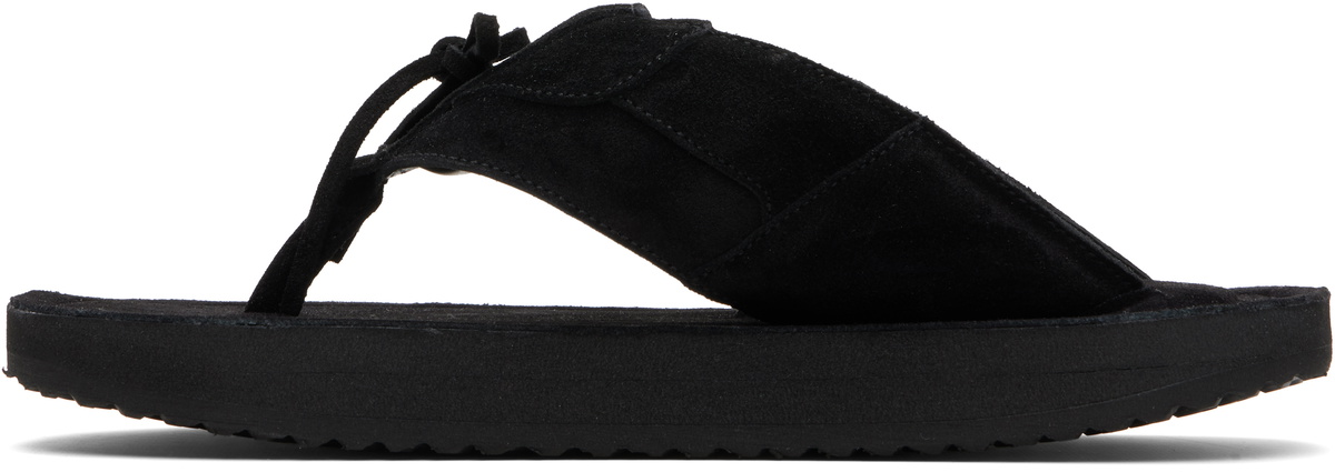ABRA SSENSE Exclusive Black Platform Flip-Flops