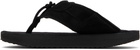 ABRA SSENSE Exclusive Black Platform Flip-Flops