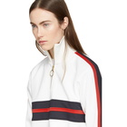 Harmony White Sidonie Zip-Up Sweater