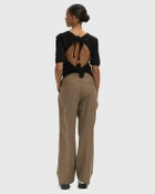 Sheer Cotton Back Tie Top