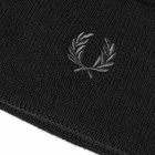 Fred Perry Authentic Men's Merino Wool Beanie in Black/Gun Metal