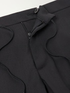 Maison Margiela - Straight-Leg Drawstring Virgin Wool Trousers - Black