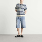 NN07 Men's Nolan Stripe Polo Cardigan in Navy Multi