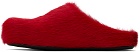 Marni Red Fussbett Sabot Loafers