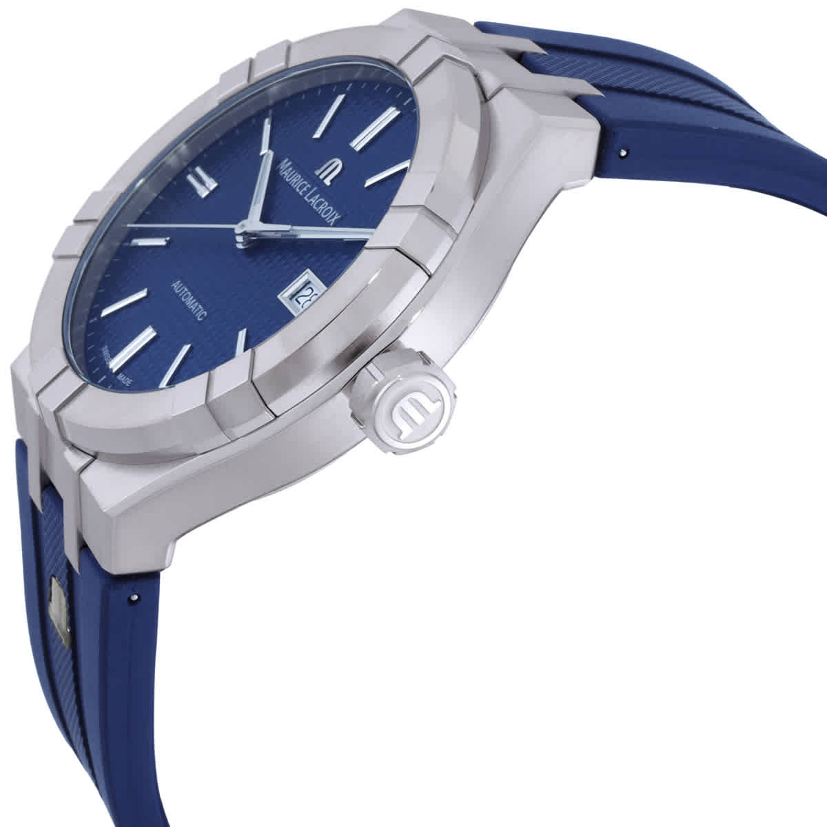 Maurice Lacroix Aikon Automatic Blue Dial Mens Watch AI6008-SS000-430-4