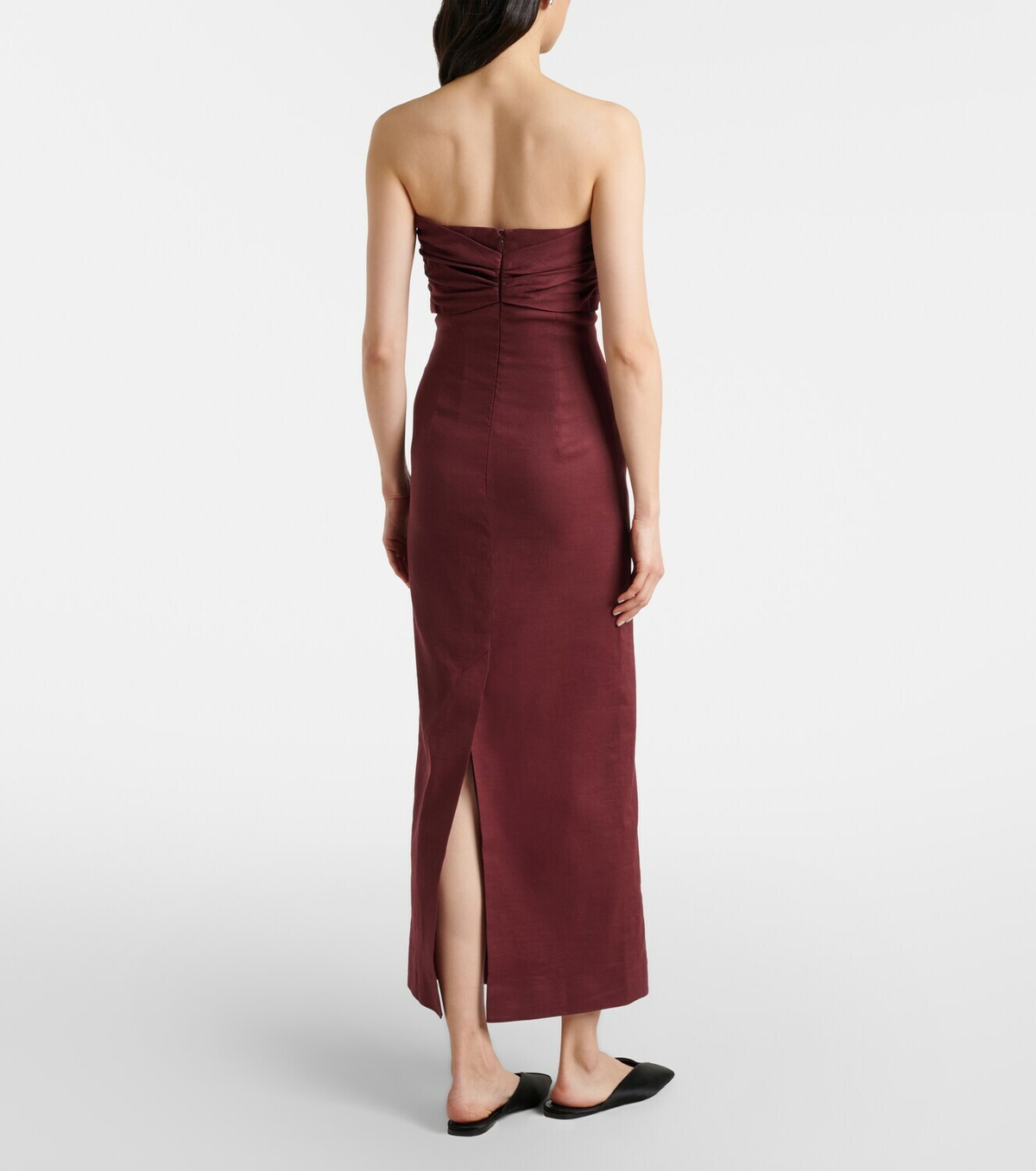 Tove Rahel linen and cotton-blend maxi dress